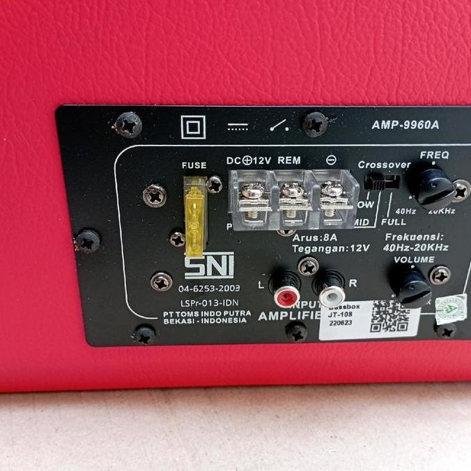 Grosir Subwoofer Aktif Jb-Tech Jt-108 Basstube Kotak / Bass Box Aktif 10 Inch / Basstube Petak Aktif