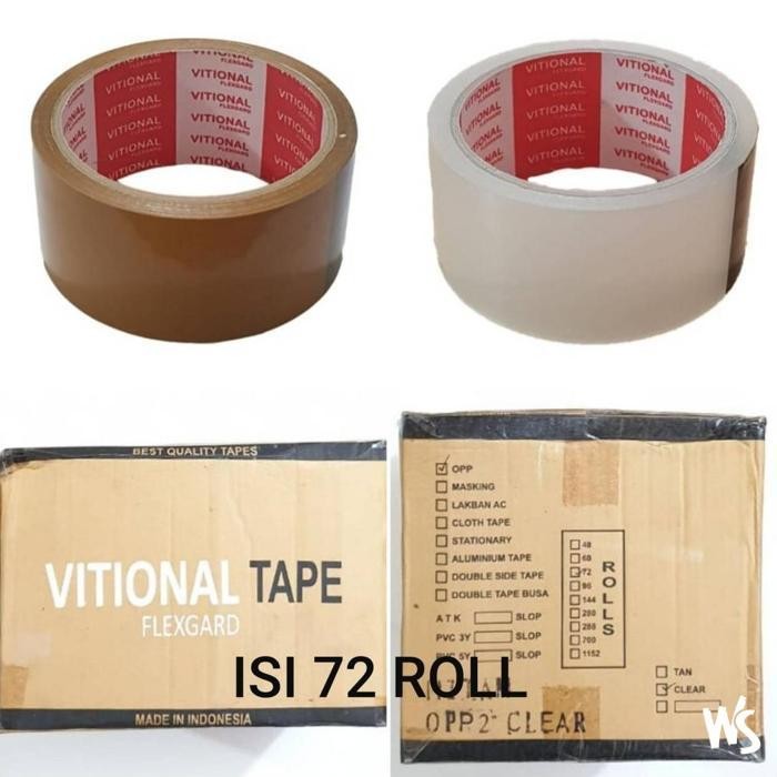 

Promo Vf Htm Lakban 45Mm X 40Y Full 72 Roll (1 Dos) / Isolasi / Solasi