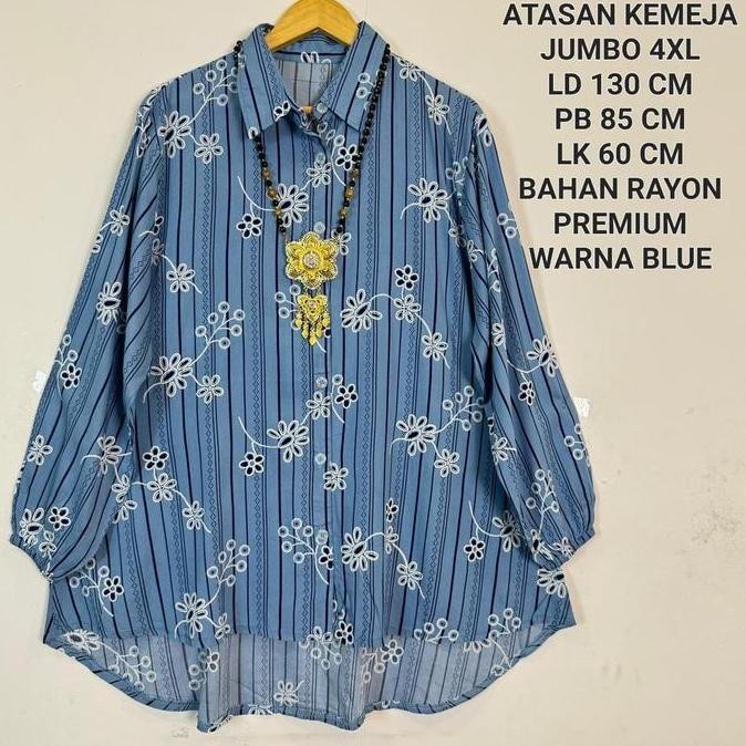 Atasan Kemeja Jumbo Ld 130 Cm Motif Kekinian Terbaru