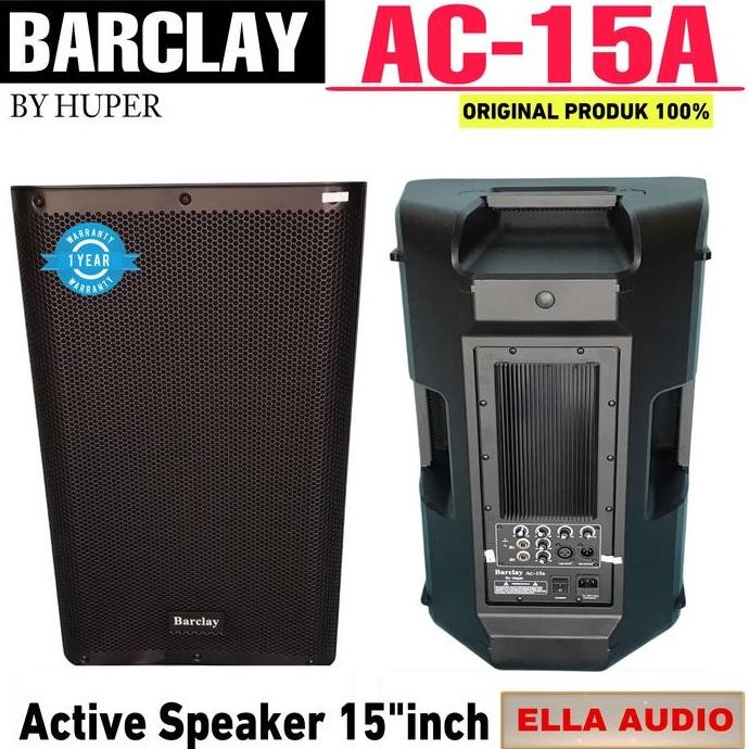 Promo Speaker Barclay Ac15A Aktif Powered Speaker 15"Inch Barclay Ac-15A