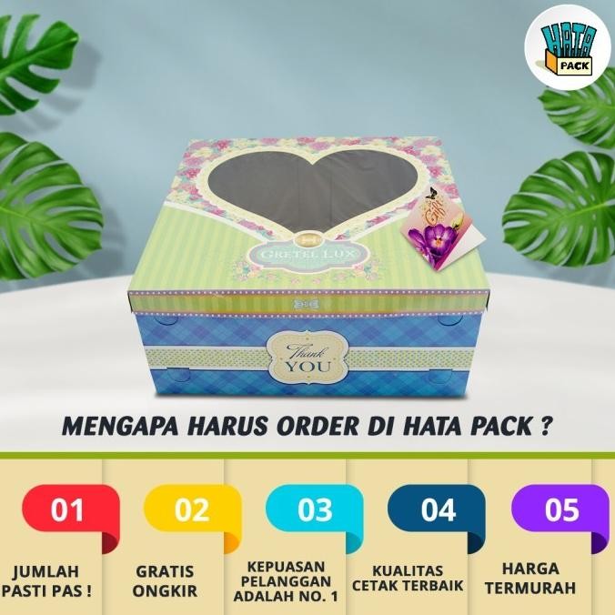 (Expert) Dus Kue Tart / Dus Box Kue Hansel / Gretel Lux Ukuran 40 x 40 x 15 cm