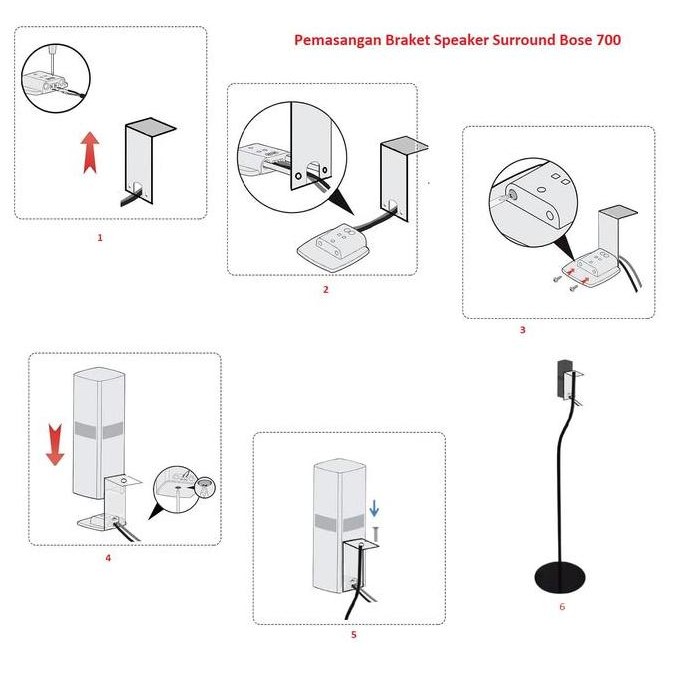 Promo Stand Braket Speaker Surround Bose 700