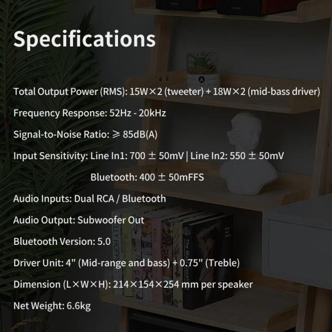 Murah Edifier R1700Bts / R 1700Bts / R1700 Bts 2.0 Active Bookshelf  Active Speaker