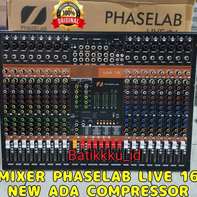 MIXER AUDIO PHASELAB LIVE 16 LIVE16 ORIGINAL 16 CH NEW ADA COMPRESSOR