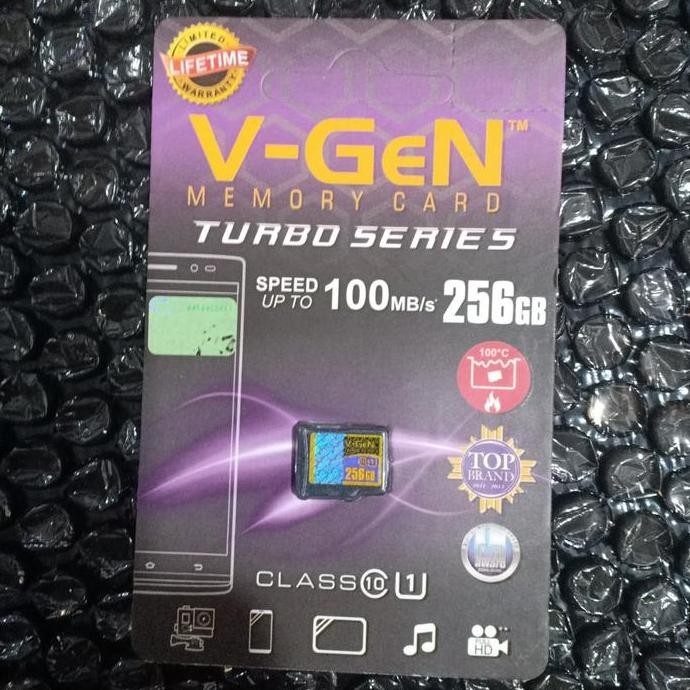 Vgen 256 Gb Micro Sd V-Gen 256 Gb Class 10 Turbo Memory Card Original New Stok