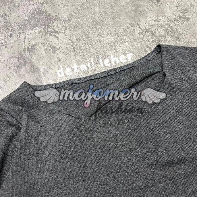 (Expert) MAJOMER | KEMIKA CROSS CROP TOP - ATASAN CROP LENGAN PANJANG