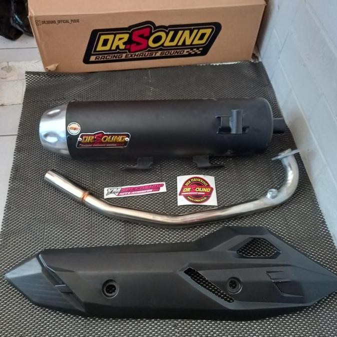Knalpot copy cms dr sound gen 1 fullset pnp honda pcx 160 vario 160