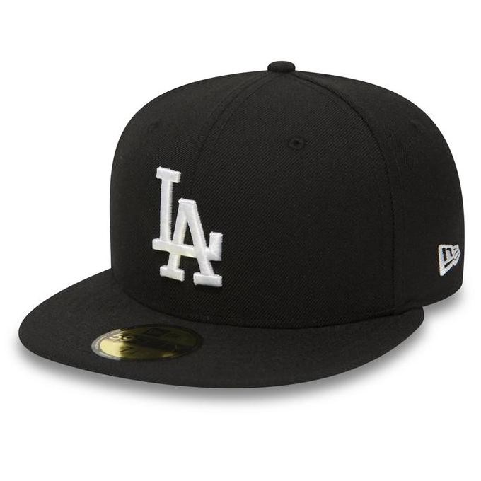 LA Dodgers Essential Black 59FIFTY Cap New Era. Topi Unisex