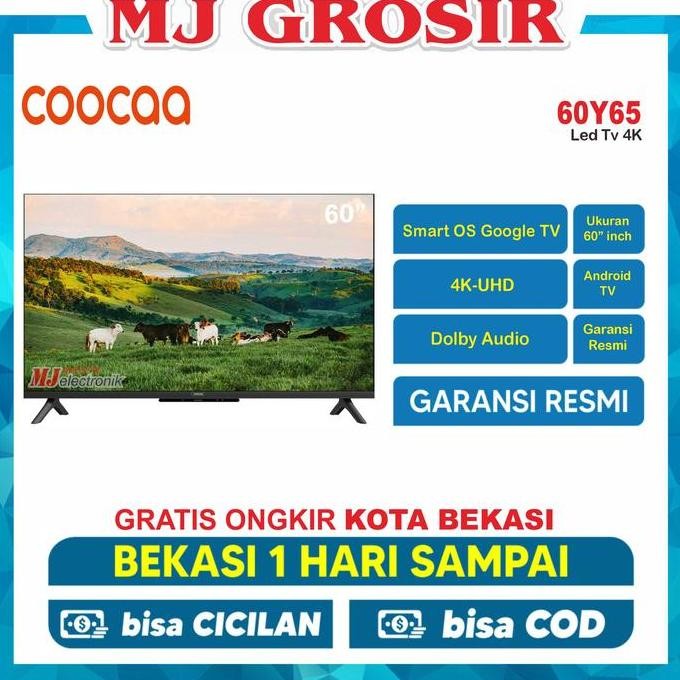 LED TV COOCAA 60" 60Y65 60 INCH ANDROID 4K UHD