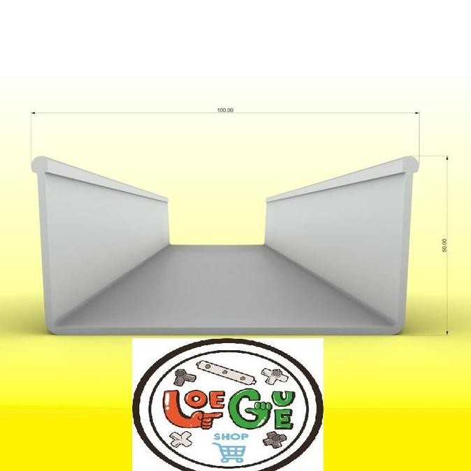 fresh Gully talang kotak hidroponik aquaponik lengkap dengan tutup murah