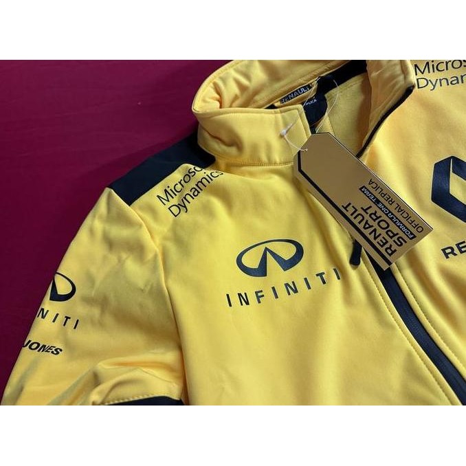 Renault F1 2016 RARE Team Softshell Jacket. Jaket Unisex Pria Wanita