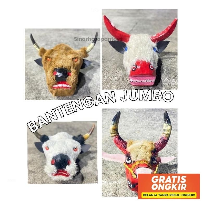 Mainan Bantengan Jumbo/ Mainan Tradisional/ Banteng Mberot / Bantengan Nyala