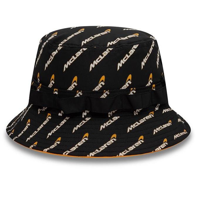 McLaren F1 2024 x Reiss Black Adventure Bucket Hat New Era SPECIAL EDITION. Topi Unisex
