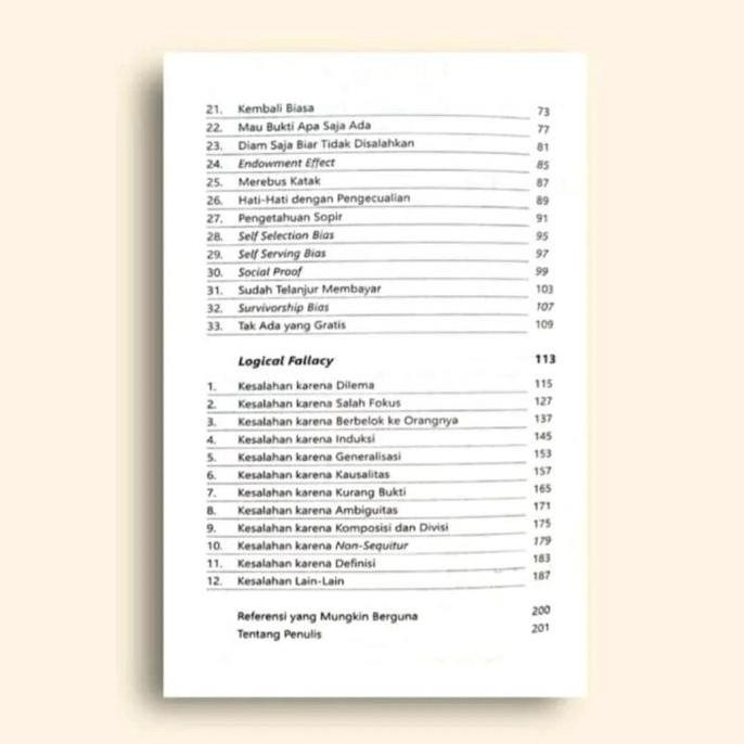 new Original Buku Ihwal Sesat Pikir dan Cacat Logika Membincang Cognitive Bias dan Logical Fallacy K