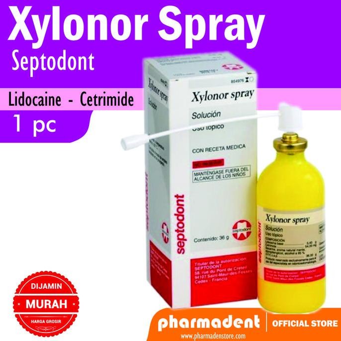TERBARU - Anastesi Xylonor Spray 36gr Septodont / Xilonibsa