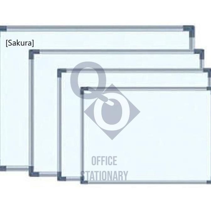 

NEW Papan Tulis Whiteboard Sakura 90 x 120 - White Board Magnet Gantung