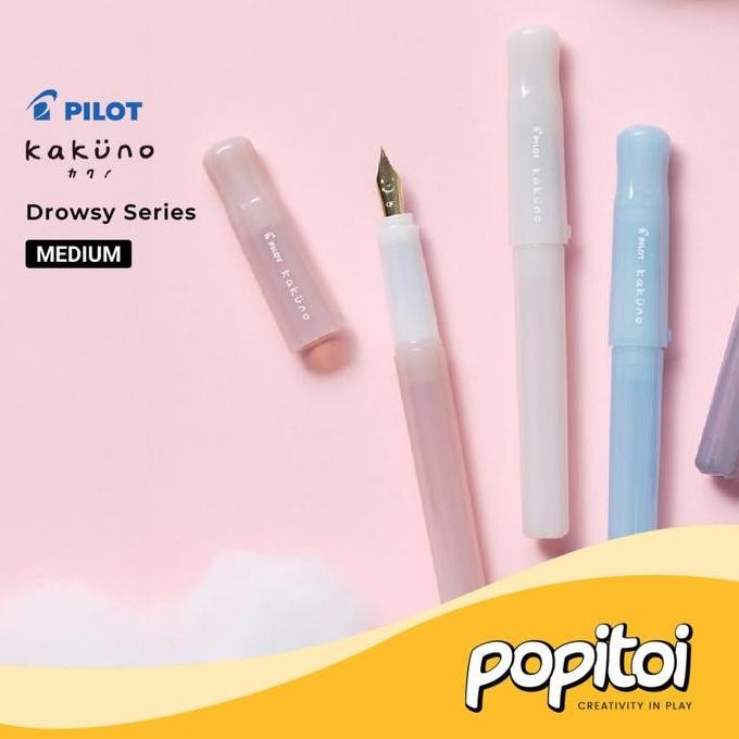 

NEW PIlot Kakuno Madoromi Drowsy Color Series Fountain Pen Medium Fine Pena