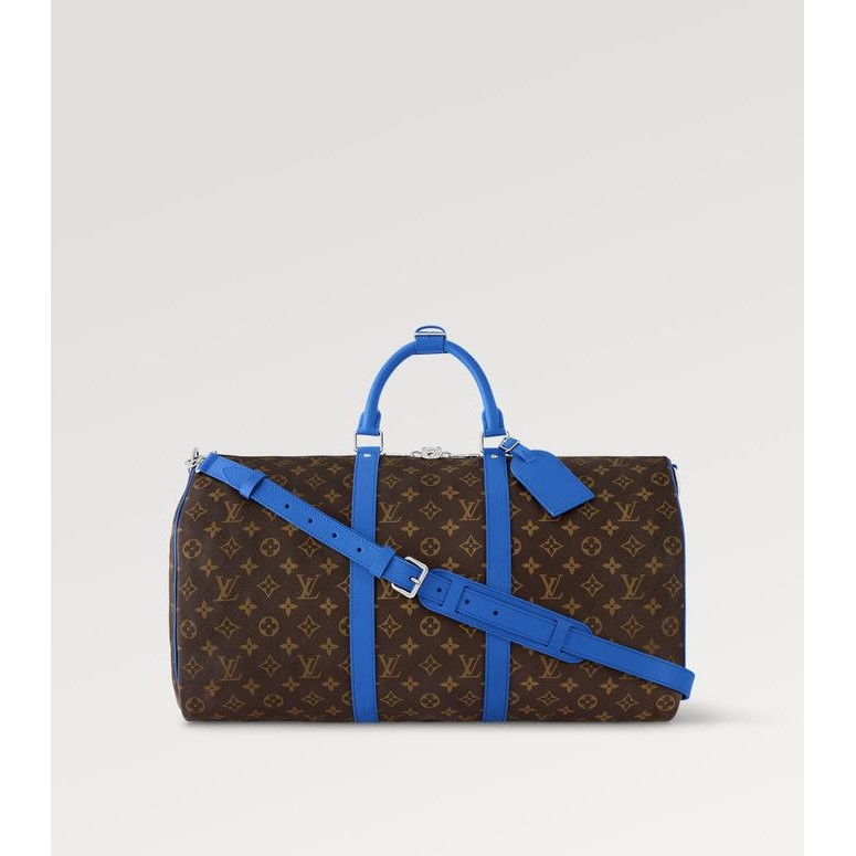 LOUIS VUITTON - LV Keepall Bandoulire 50 - Blue - Tas Gym Travel Bag Original Product