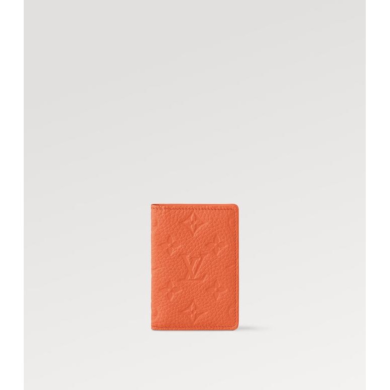 LOUIS VUITTON - Pocket Organizer - Orange - Dompet Card Holder Original Product