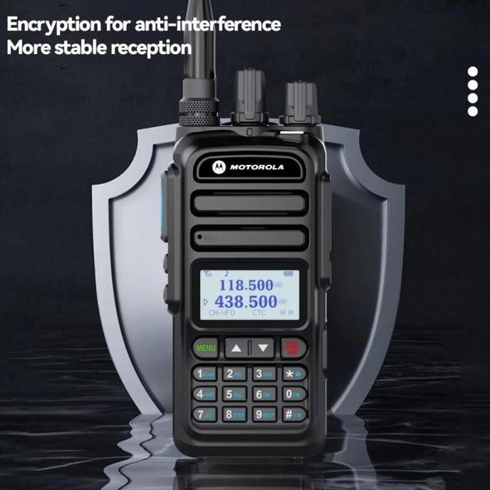 Grosir Promo Ht Motorola Hx-370S Dual Band Bisa Type-C Charging Walkie Talkie Jarak Jauh 20Km 15W Vh