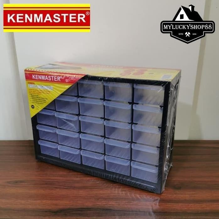 

Terlaris Kenmaster Rak Drawer Kotak Susun 25 Slot - Part Organizer