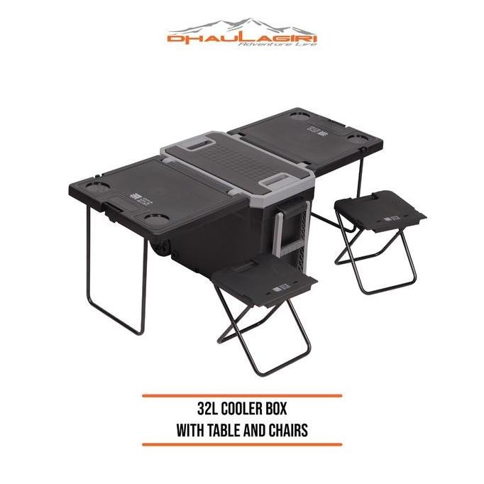 

Terlaris Kotak Pendingin Dan Meja Kursi 32L Cooler Box With Table And Chairs Dhaulagiri