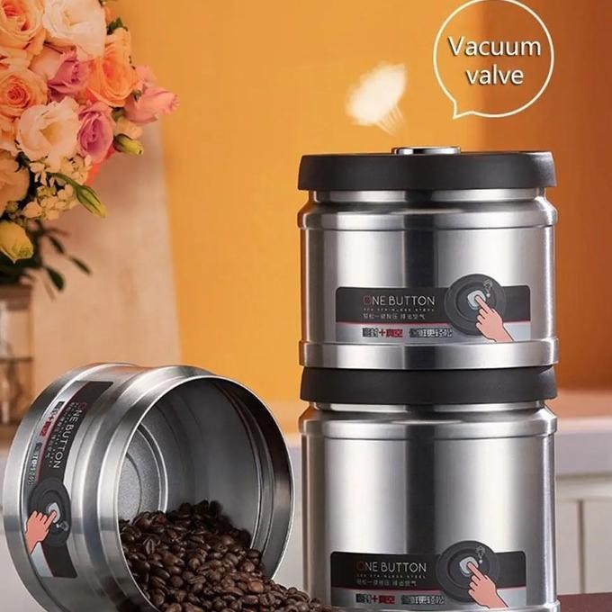 

Terlaris Tempat Penyimpanan Wadah Biji Kopi Kedap Udara Coffee Vacuum Storage