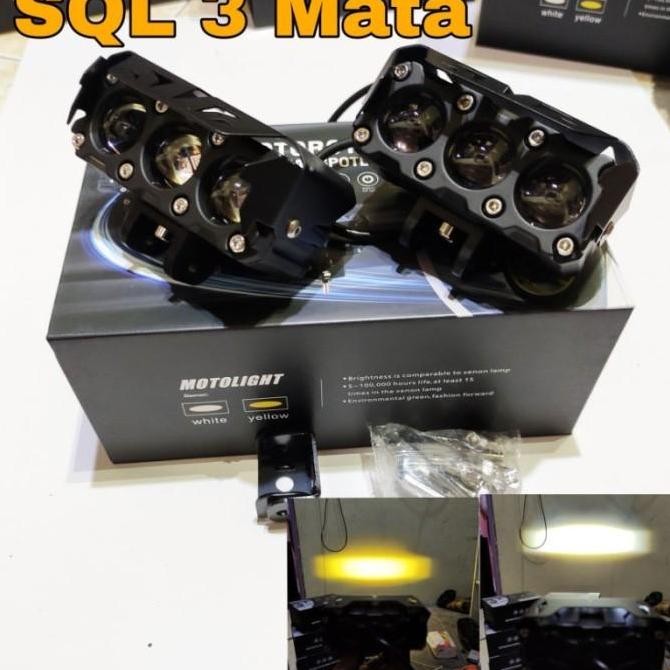 SHINAGAWA | lampu tembak sql 3 mata 2warna laser sepasang grade A