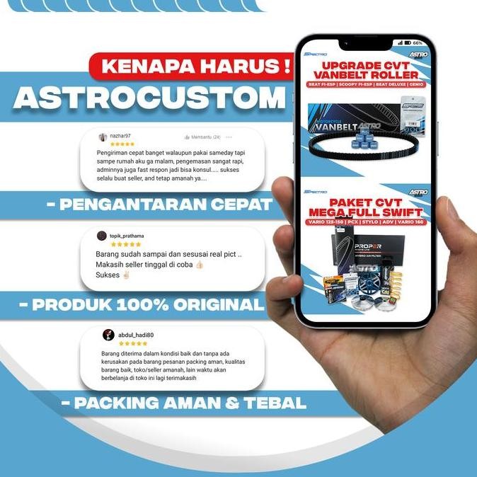 Super Full Upgrade CVT Mio J Fino 115 X Ride 115 Soul GT 115 Rumah Roller Kipas CVT Roler Kampas Gan