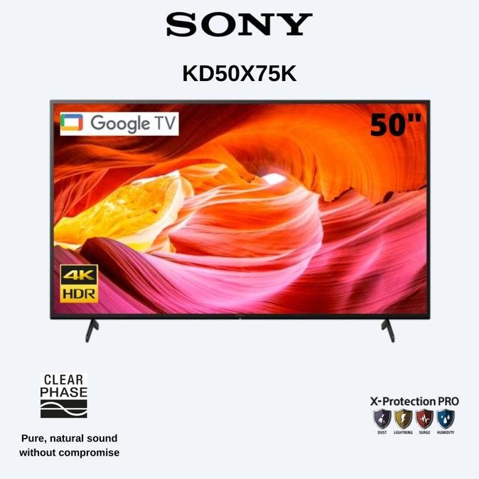 NEW SONY Bravia KD-50X75K 50 Inch 4K UHD HDR Smart Android LED TV