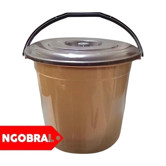 (Expert) Ember Plastik BESAR Timba Plastik Air 6 Galon Diamater 35 cm TUTUP