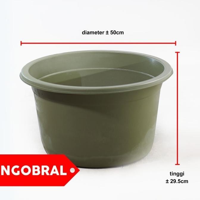 (Expert) PAKET 4- Baskom Plastik Besar D 50 cm Ember Bak Plastik Jumbo TINGGI