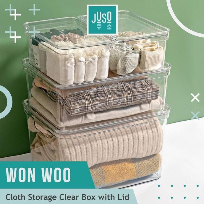 

Terlaris Storage Penyimpanan Akrilik Dengan Tutup Kontainer Organizer Box Clear