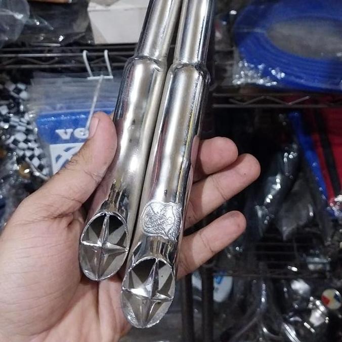Silencer Knalpot Vespa double pipa baru