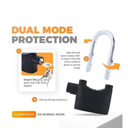 [Expert] ORIGINAL Gembok Alarm Suara Anti Maling / Gembok Anti Maling/ Gembok Anti Pencuri untuk Mob