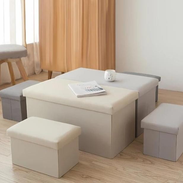 

Terlaris Storage Box Bentuk Sofa Ottoman Kotak Tempat Penyimpanan Barang Mainan