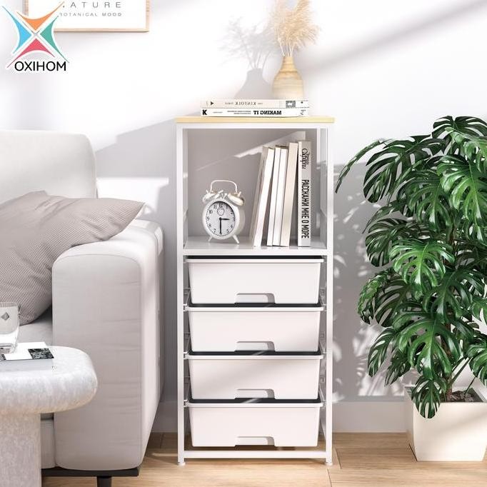 

Terlaris Oxihom Lemari Susun Plastik Nakas Kamar Rak Laci Susun Plastik Lemari Pakaian Besi Kayu Furniture