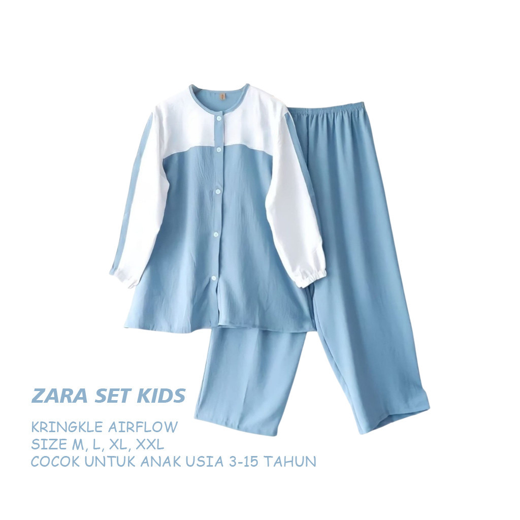 Baju Anak Perempuan Zara Set Kids – Setelan Baju Anak Perempuan Umur 3-13 Tahun | Lengan Panjang Kom