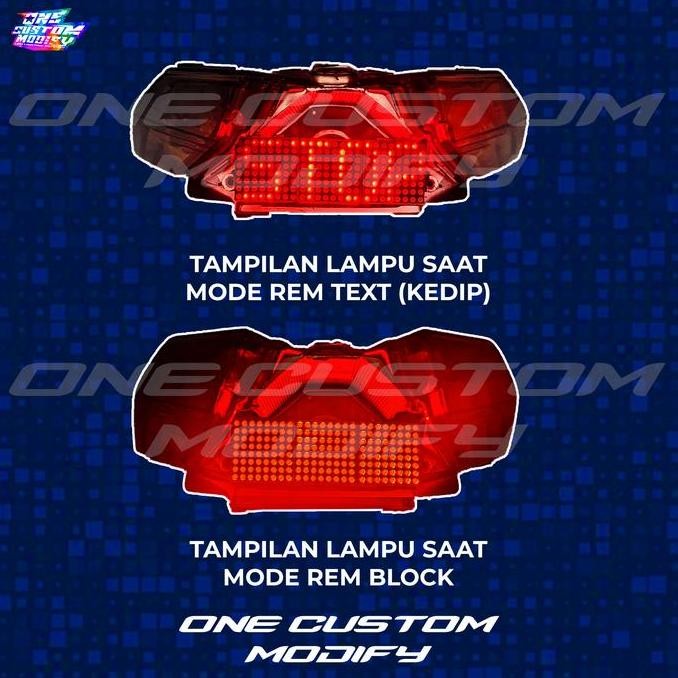 Stoplamp Running Text Animasi Beat Esp Lampu Led Rem Belakang Modifikasi Variasi Motor