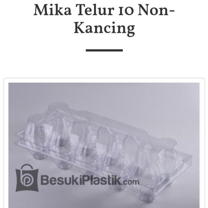 (Expert) Mika Telur isi 10 Non Kancing / Mika Telur / Mika Telur 10