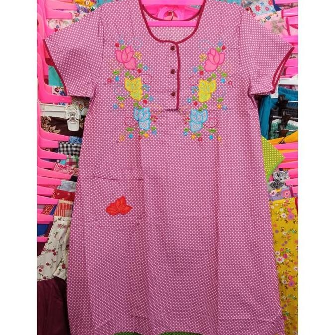 Daster Katun Bordir 3 | Daster Bordir Malang Murah | Bordir Malangan Gercep