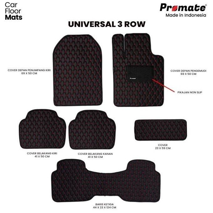 

Terlaris Karpet Universal 7D Fortuner 2006-2015 3 Baris Promate Leather Carmat Bahan Kulit Garansi