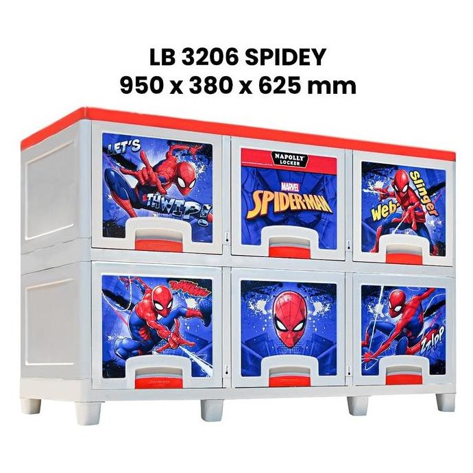 

Terlaris Lemari Plastik Locker Box Karakter Napolly