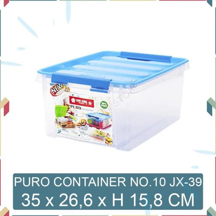 

Terlaris Micton Lion Star Puro Container No.10 Storage Box Multifungsi Jx-39 3