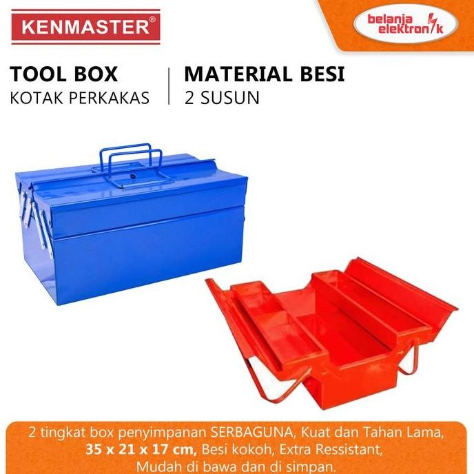 

Terlaris Kenmaster Tool Box Besi 2 Susun - Kotak Perkakas Penyimpan Alat