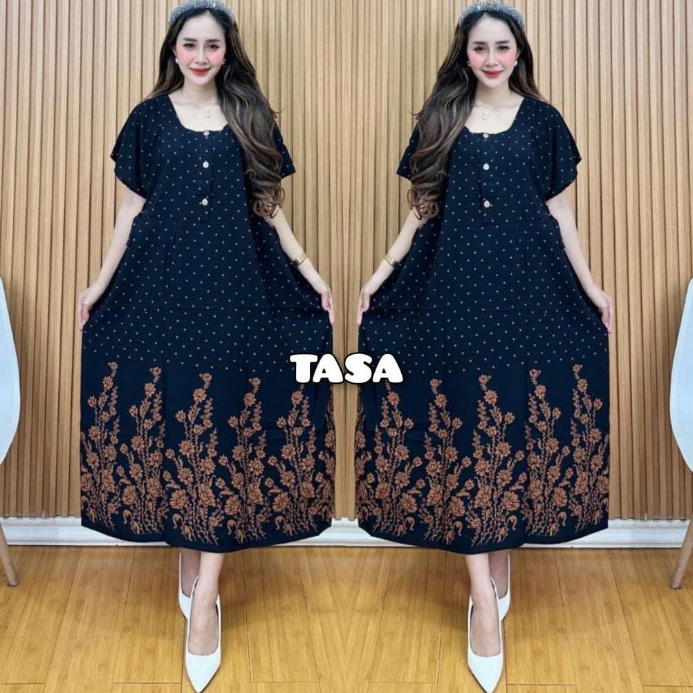 Baju Wanita Kekinian Model Daster Chibi Jumbo Size Xxxl Ld 120 Motif Bunga Tulip Daster Busui Terbar