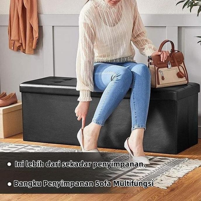

Terlaris Kursi Sofa Storage Box / Box Penyimpanan Mainan Serbaguna / Multifungsi Sofa Container / Sofa Box Minimalis Ukuran Besar - Yana (L) Storage, Shenarconer168