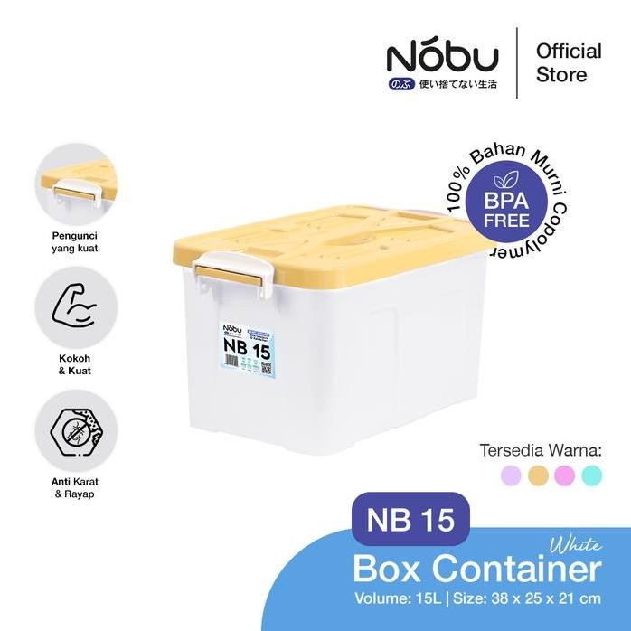 

Terlaris Nobu Smart Storage Container Box 15L Tempat Penyimpanan Dengan Tutup