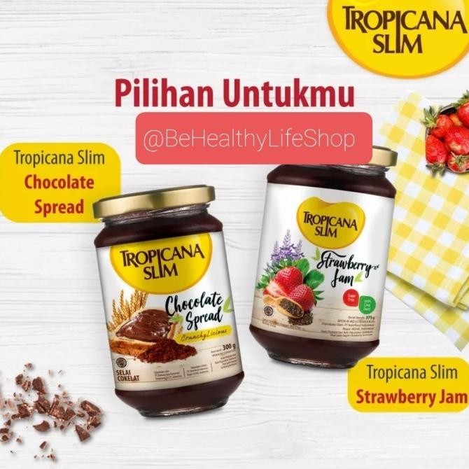 

(Expert) Selai Tropicana Slim Chocolate Spread / Strawberry Spread 300 gr