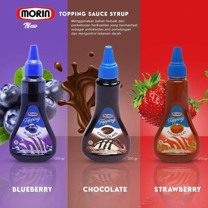 

(Expert) MORIN Topping 310gr Blueberry Strawberry - Caramel Chocolate